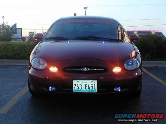 My car with the pimp lights on