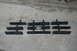 1995 Jeep Cherokee - Set of black grille inserts for a Jeep Cherokee, laid out on a concrete surface.