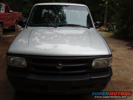 Silver 1994 Mazda B3000 pickup truck front view