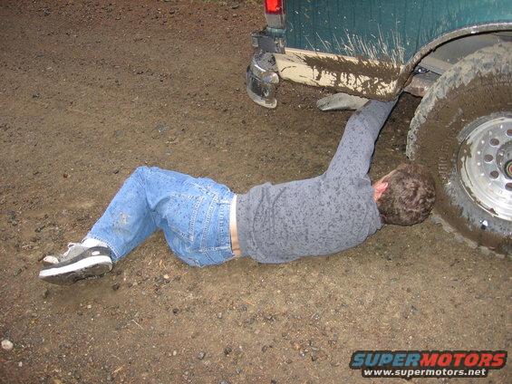Rehanging tailpipe after bottoming out