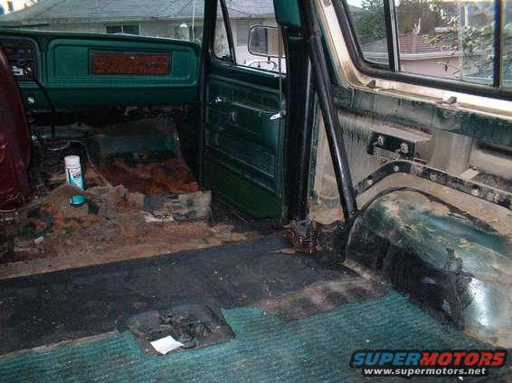 Interior recently gutted out to check out rust.