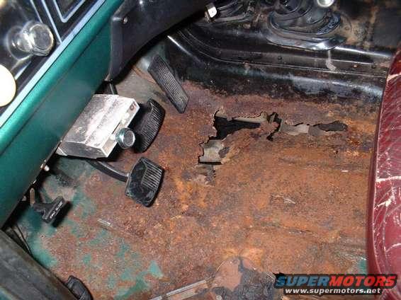 To my surprise ... rust on my floorboards!