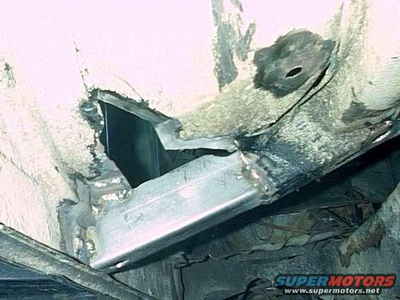 Driver's Side - Body crossmember.