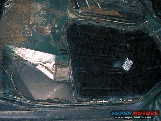Passenger Side - Completed floor.