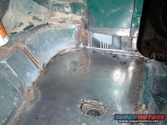 Driver's side B-Pillar - before repair.