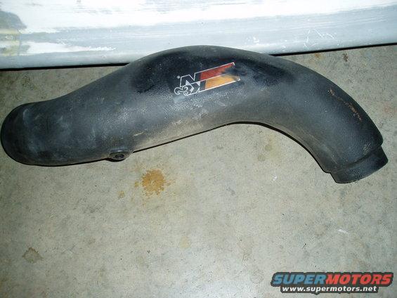 K&N intake tube with K&N logo