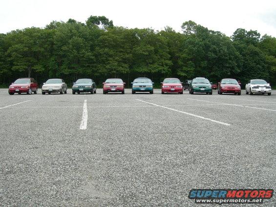 1992 Ford Taurus sedans lined up in a parking lot