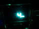 1983 Lincoln Town Car - A close-up of a car's digital dashboard displays glowing blue numbers, indicating '84' and '4.'