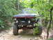 1995 Ford C-350 (Centurion Conversions) - Modified Ford F-Series truck with "ALASKAN EXTREME" text on the hood, seen on a wooded trail.