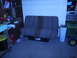 1979 Ford F-150 - Bench seat and lawn tractor in a garage setting.