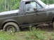 1990 Ford Bronco - This Ford Bronco is stuck in the mud while off-roading in a wooded area.