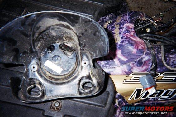 ATV part with camouflage pattern and "Magnum" text