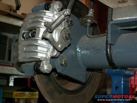 rear disc brake conversion using Australian sourced calipers.