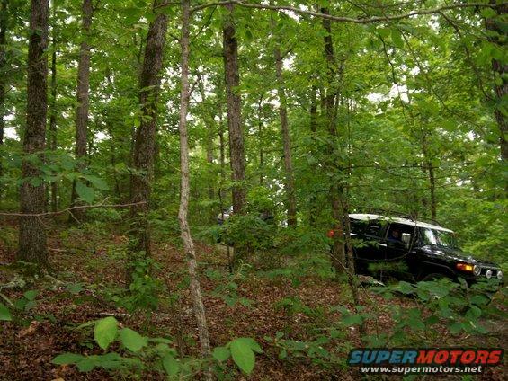 black-fj-superlift-trails.jpg Black FJ behind us at one of the Superlift OHV trails