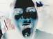 2001 Ford Crown Victoria - This image shows a person with an exaggerated expression, rendered in inverted colors.
