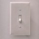Light switch on wall