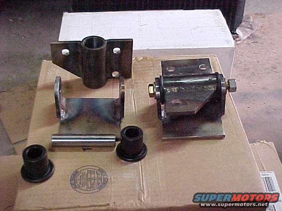 Another view of the parts for my 429 to 351 mounts.  Note I started with both ears at the same angle.