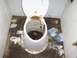 1994 Ford F-150 - This toilet is in a state of extreme disrepair and unsanitary conditions.