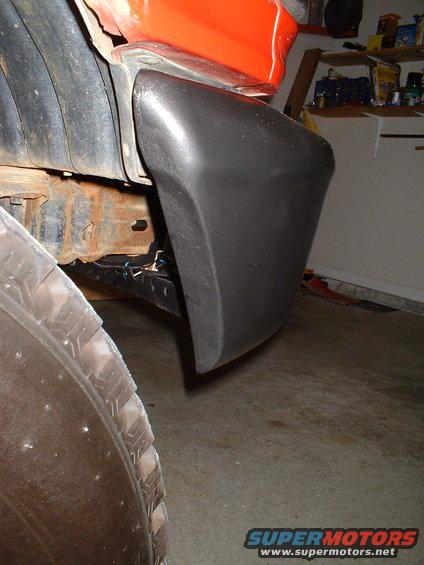 So I welded some metal into the cutout.  I painted the bumper with Rustolium Hammered.