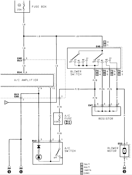 Wiring diagram for kick panel