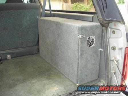 The amp box I made, finished - closed up.