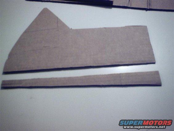 Now we have the original and the filler piece that will fit together to form the template for our side piece.