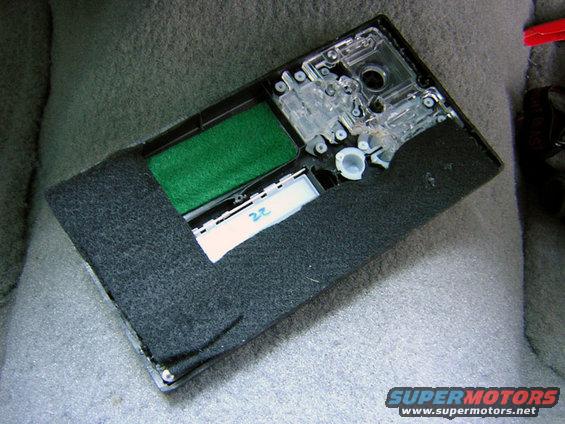 Used some felt to protect the Pioneer's face when in position.  The green felt simulates the green of the removed LCD
