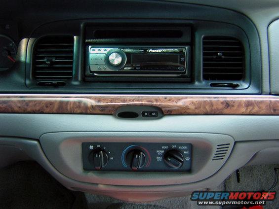 The faux stock faceplate removed.
