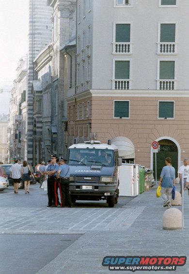 italian carabinieri troopers & truck