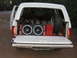 1990 Ford Bronco - 2-12" Sony x-plodes, 1200 watt sony x-plode amp, and shitty hand-me-down box