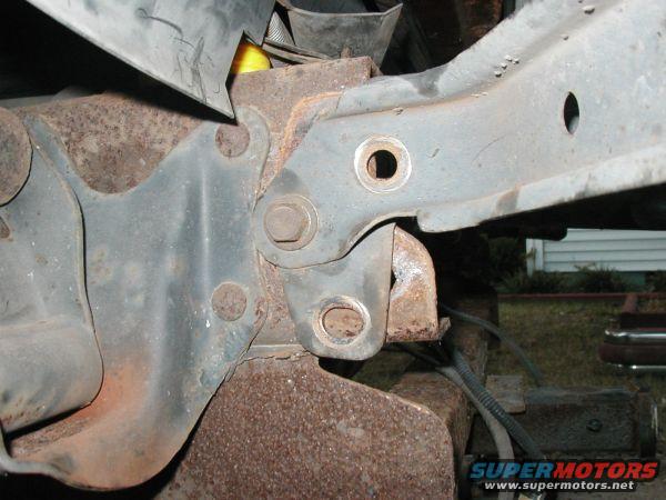 view from outside of bracket flipped and doesn't match old holes
