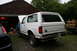 1987 Ford Bronco - This Ford Bronco appears to be from the late 1980s or early 1990s, with some rust on the rear bumper.