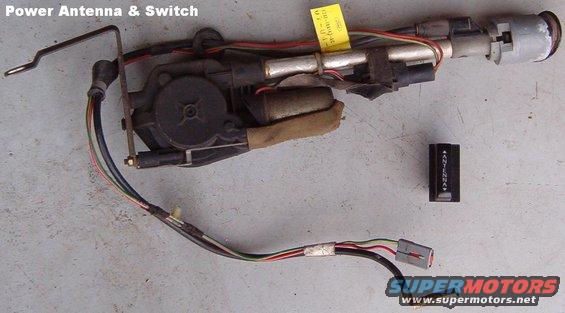 Antenna motor & dash switch tested working.