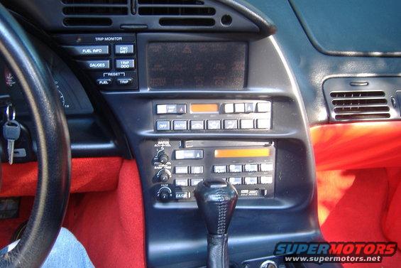 1994 Chevrolet Corvette interior dashboard with radio and climate controls
