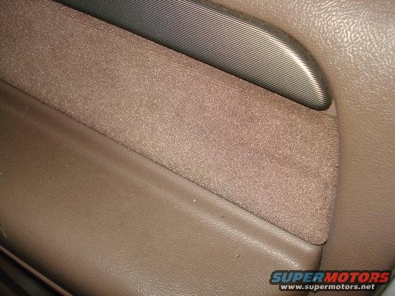 Picture is of the felt material on a 92-96 style door panel.