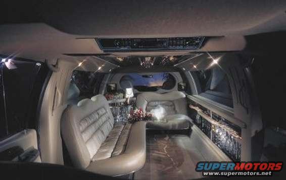PV__011124__.jpg — Ford Excursion XLT limousine interior.