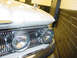 1960 Mercury Colony Park - Close-up of the distinctive grille and headlights of a 1960 Mercury Colony Park.