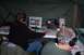 1995 Ford Bronco - Left to right: Bob running the 432 station, Jack running 6 meters