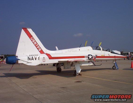US Navy jet trainer with USNTP'S and NAVY markings