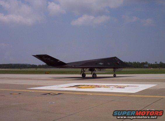 F-117 Nighthawk stealth fighter jet on tarmac