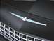 2002 Ford Thunderbird - Close-up of the hood ornament and grille on a 2002 Ford Thunderbird.