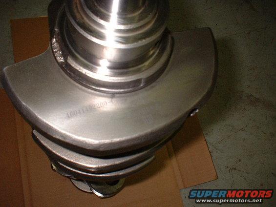 Crankshaft with part number 16041402200-C stamped on it