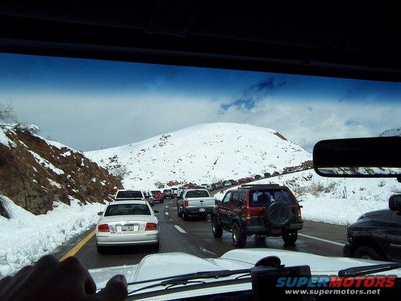 Snow in the desert!