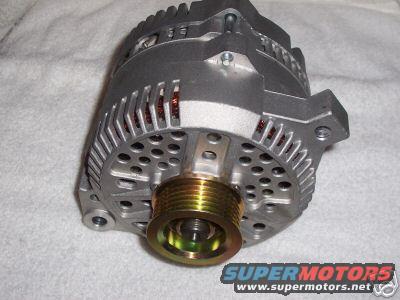 Alternator with gold pulley