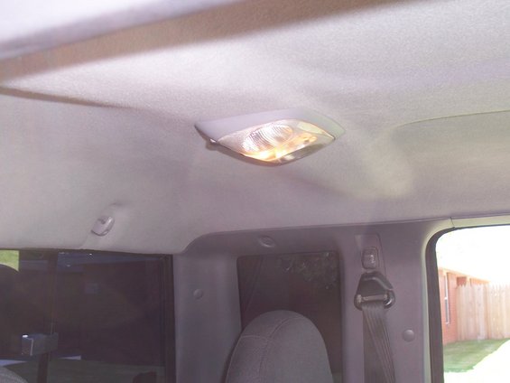 Interior dome light and headliner