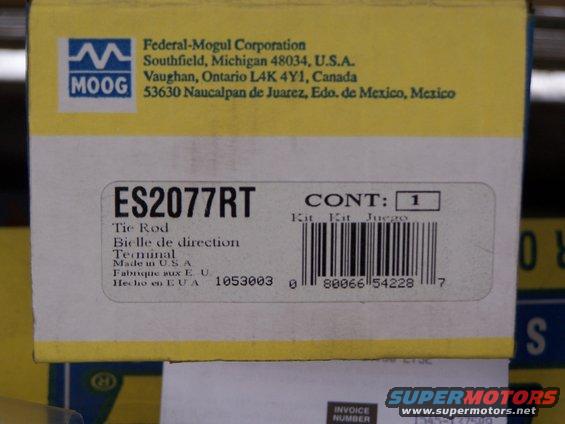 moog-tie-rods.jpg Moog tie rods - part numbers
