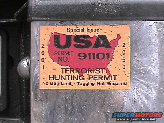 My new hunting license.