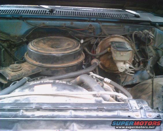 this is how it looked under the hood when I bought it