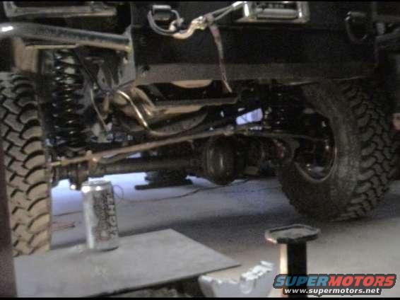 The steering is not done. The stock steering is in for now.