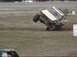 1985 Ford Bronco - Trying to zip through the barrels Will almost rolled. He managed to correct out of it.
